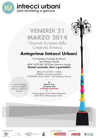 Intrecci urbani – yarn bombing a Genova